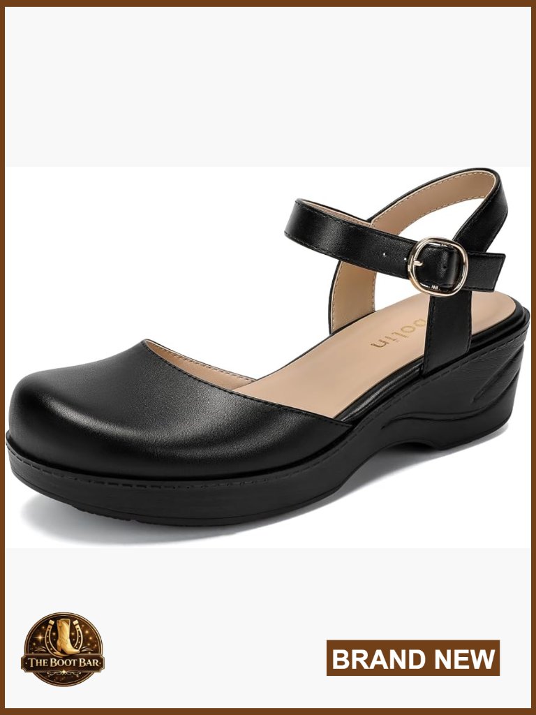 Closed Toe Sandals With Arch Support Non Slip Mary Janes For Work
